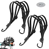 Motorradhelm Elastisches Seil Fahrrad Spanngurt Mit Haken Spannseil Mit Haken Verstellbar Motorrad Gepäck Spanngurte Mit Haken Verstellbar Spanngummi Für Motorradhelm Fahrradgepäck（2 Stück）