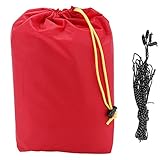 DFKEA Schattenüberdachung, neues Sand-Sonnenschutz-Segel-Sonnenschutz-Rechteck-Markisen-Überdachung im Freiengarten-Patio 4.5 * 5m (Rot)