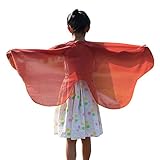 ZEELIY Karneval Fasching Halloween Parties Butterfly Girl Prince Kind Junge Mädchen Böhmen Schmetterlings-Schal Kleid Zubehö