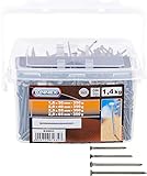 Connex Drahtstifte-Sortiment - 1400 g - Senkkopf - Blank - Vorsortierte Größen im Eimer 30 / 40 / 55 / 65 mm - Für den universellen Einsatz / Stahlnägel / Drahtnägel / Nagel-Sortiment / B30053
