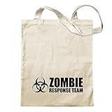 Kiwistar Zombie Response Team Tragetasche Baumwolltasche Stoffbeutel Umhängetasche Langer Henk