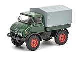 Schuco 452015800 Unimog U406, dunkelgrün 1:64 Mercedes-Benz 452015800-Unimog