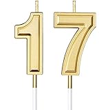 17. Geburtstag Kerzen Kuchen Ziffer Kerzen Alles Gute zum Geburtstag Kuchen Kerzen Topper Dekoration für Geburtstag Hochzeitstag Feier Gunst, G