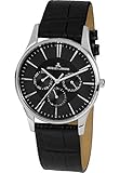 Jacques Lemans Unisex-Uhren Analog Quarz One Size Schwarz/Schwarz 32016493