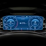 Fahrzeuginnenraum Instrumententafel-Membran LCD-Displayschutz aus gehärtetem Glas Kratzfest, Für Skoda Octavia A7 2019-2020