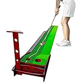 Golf Putting Matte Green Auto Ball Return, Game Practice Golf Geschenke für Haus, Büro, Hinterhof Indoor Golf und Outdoor-Gebrauchte Teppich Golf Fairway (Größe : 3M)