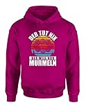 tshirtladen Lustiger Spruch Der TUT nix der Will nur Murmeln Glaskugeln Hoodie, Farbe: Pink, Größe: XXX-Larg