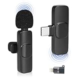 Lavalier Mikrofon, Mini Microphone, Plug & Play Lavalier Mikrofon Wireless für iPhone and Android, Lavalier Microphone für Telefon Videoaufzeichnung, YouTube Facebook Live S