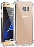 Samsung Galaxy S7 Hülle, Jenuos Handyhülle Transparent Silikon Durchsichtig Bumper Schutzhülle Crystal Clear TPU Case Cover für Samsung Galaxy S7 5.1' - Transparent (S7-TPU-CL)