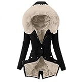 Outdoorjacke Damen Wasserdicht Atmungsaktiv Winddicht 3 In 1,Damen Bikerjacke Kunstleder, PU Lederjacke mit Reißverschluss Herbst Winter Kunstlederjacke Kurzmantel Jack