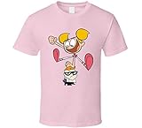 Dexter Dexter's Labor Dee Dee 90er Jahre Kinder TV Show Cartoon T-Shirt Hellrosa Gr. XL, b