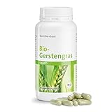 Sanct Bernhard Bio-Gerstengras-Kapseln, vegan, mit pflanzlichen Vitalstoffen, Proteinen, Vitaminen, Mineralstoffen, Inhalt 240 Stück