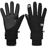 Yobenki Warm Winterhandschuhe Fahrradhandschuhe wasserdichte Touchscreen Handschuhe Skihandschuhe rutschfest Sporthandschuhe Unisex für Snowboarden, M