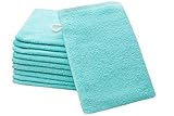 Zollner 10er-Set Waschhandschuhe, 100% Baumwolle, ca. 16x21 cm, 400g/qm, M
