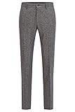 BOSS Herren H-Genius-Detail-214 Slim-Fit Hose aus Woll-Mix