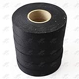 Tesa Coroplast-Klebeband für Kabelbaum, Kabelbaum, Breite 9/15/19/25/32 mm, Länge 15 m/25 m, selbstklebendes Klebeband (Farbe: Schwarz, Länge: 15 m)