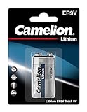 Camelion 19000122 - Lithium Batterien 9 Volt Block ER9, Kapazität 1200