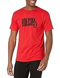Volcom Herren Word Stone Ss Tee T-Shirt, Rot (Ribbon Red),