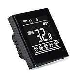 95-240V Home Smart WiFi Thermostat Zimmer Elektrisches Wasser Gas Boiler Fu?bodenheizung Temperaturregler für Alexa Schwarz GB