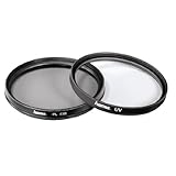 Hama 2er Set UV- und Polarisations-Filter, 2-fach Vergütung, Für 52 mm Foto-Kameraobjek