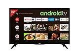 JVC LT-24VAH3055 24 Zoll Fernseher / Android TV (HD ready, HDR, Triple-Tuner, Smart TV, Play Store) [Modelljahr 2021], Schw
