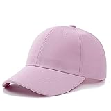 1 STÜCKE Unisex Cap Casual Plain Mesh Baseball Cap Einstellbare Hysteresenhüte Für Frauen Männer Hip Hop Trucker Cap Streetwear Papa Hut -Light Pink-54cm-60