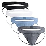 Juflam Herren Sportunterwäsche Jockstrap Jacquard Stretch Thong Unterwäsche, 4 Mix 1, XL