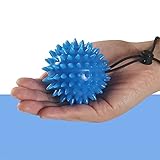 Juan-375 Handtraining Ball mit Handgelenk Seil Home Office Stress Schmerzlinderung Entspannende Akupunkt-Massagekugel (Color : Dark Blue)