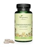 BIO LÖWENZAHN KAPSELN Vegavero ® | 500mg EXTRAKT aus Bio Löwenzahnwurzel (5:1) pro Kapsel | Taraxacum officinale | Laborgeprüft & Ohne Zusatzstoffe | 90 Kapseln | Veg