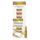 L'Oréal Paris Straffende Ampullen 7-Tage-Kur für reife Haut, Anti-Aging Gesichtspflege mit Anti-Falten Effekt, Mit Kollagen-AS-Fragmenten, Age Perfect Pro-Kollagen Experte, 7 x 1,3