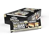 Layenberger 3K BAR High Protein Triple Taste Peanut Almond Coconut, Protein Riegel mit viel Eiweiß und wenig Kohlenhydraten, (21 x 45 g)