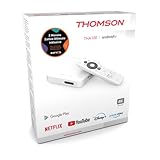Thomson THA100+ Smart Box Android TV 10 Ultra HD 4K inklusive 2 Monate ZATTOO Ultimate (HDR, Chromecast, Google, Netflix, Disney+, Prime Video, Stadia, Google Play Store)