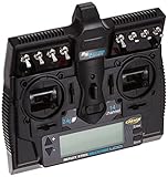 Carson 500501004 FS Reflex Stick Multi PRO LCD 2.4 GHz – 14-Kanal-Fernsteueranlage, Fernbedienung mit Empfänger für Modellbau-Fahrzeuge wie RC Autos und S