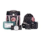 Hero Air+ Schulranzenset - 7-teilig- für Mädchen & Jungen - ergonomisch & sicher (Ella (Pferd))