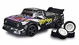 Amewi 21087 RC Drift Sport Car Breaker 1:16, 2,4 GHz, RTR, mit Gyro, inkl. Akku, USB-Ladekabel, LED-Beleuchtung, zusätzliche Reifen, Schwarz-Carb