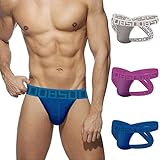 Männer Slips Brief Tangas Sexy String Unterwäsche G-String Casual Unterhose mit Niedriger Taille und Kreuzriemen Solide Höschen Weiche Knickers Loose Hüftslip Ostern Geschenk für Ihn Mann E