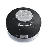 Neuftech Wireless Bluetooth 3.0 Lautsprecher wasserdicht für IOS/Android Handy iPhone 7/6s/6/5s/5se/5c/4s Samsung Galaxy S7/S6/S5/S4 - Mini Speaker mit Mikrofon für Dusche,Küche,Büro,Auto - schw