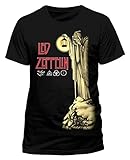 Led Zeppelin Herren Ledzeppelin_Hermit_Men_bl_ts: S T-Shirt, Schwarz (Black Black), S