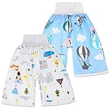 2 Stück Baby Trainingshose Sleepy Windelhose Polster Cotton Potty Underwear Windelunterwäsche, M(0-4T), 1-4 J