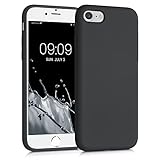 kwmobile Slim Case kompatibel mit Apple iPhone 7/8 / SE (2020) - Hülle Silikon Handy - gummiert - Handyhülle Schw