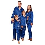 Weihnachts Schlafanzug Familie Weihnachtspyjamas Set Pyjamas Langarm Warm Eltern Kind Pyjamas Set Nachtwäsche Set Outfit Weihnachten Familie Loose Pyjamas Hausanzug Schlafanzüge Homew