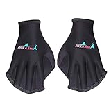 ANPPEX Oberkörperwiderstand Schwimmhandschuhe, Aquatic Handschuhe für den Oberkörperwiderstand, Neoprenhandschuhe offen Wasser Training, Wasserdicht Neopren Webbed, 1