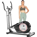 Profun Crosstrainer Für Zuhause, Ellipsentrainer mit APP-Steuerung, 8 Magnetwiderstandsstufen Bluetooth 12kg Schwungrad 170kg Max Kapazität Gewicht (Grey)