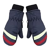 Winterhandschuhe Kinder Wasserdicht Schnee-Fausthandschuhe Atmungsaktiv, Thermo Winterhandschuhe für Jungen und Mädchen Skifahren Wandern Handschuhe Unisex Sk