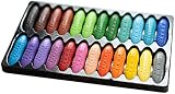 Kleinkinder Wachsmalstifte, Bprtcra 12/24 Farben Erdnussstifte Kleinkind Waschbar Sicher Handflächengriff Buntstifte Schule Kunst & Handwerk Helle Farbe Tread (Type B)
