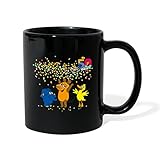 Spreadshirt Die Sendung Mit Der Maus 50 Jahre Jubiläum Konfetti Tasse einfarbig, Schw