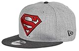New Era Superman Comic Graphite 9Fifty Snapback Cap Heather Graphite - One-S
