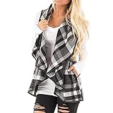 Damen Weste Stehkragen Ärmellos Plüschweste Bequem Cardigan Jacke Warm Fleeceweste Outdoor Leichte Mantel Mit Taschen Weicher Dufflecoat Winter Mode Winterjacke Sportweste Übergangsjacke Steppw