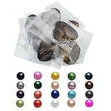 Echte Süßwasser-Austern mit Perle im Inneren, Muschelperlen, Geschenk für Frauen, 7–8 mm, 15 Stück