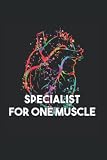 Specialist For One Muscle: Herzchirurg Herzchirurgie Kardiologe Kardiologie Notizbuch Notizheft Schulheft 6 x 9 Zoll Gepunktet Geschenk